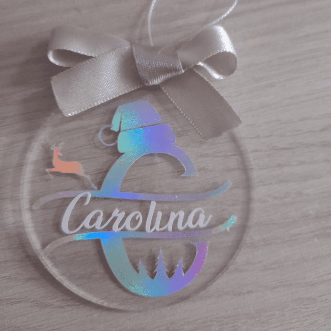 Esfera Plana Nombre y Reno