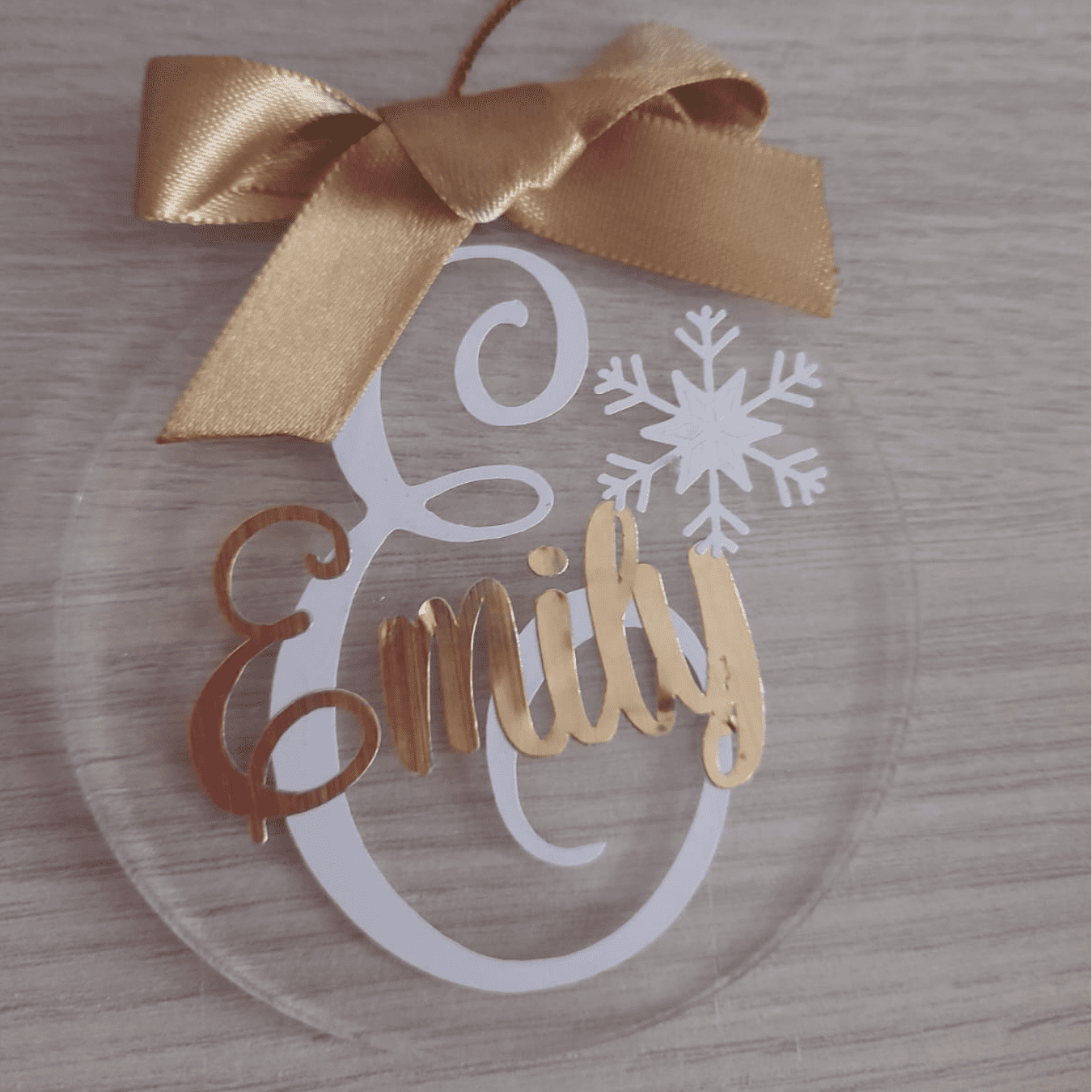 Esfera Plana Copo de nieve